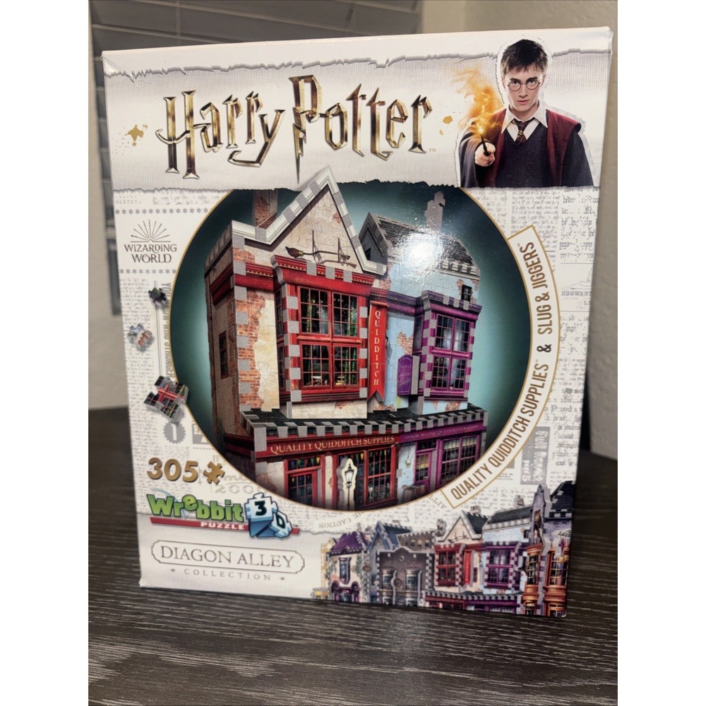WREBBIT 3D Harry Potter Diagon Alley Quidditch Supplies & Slug & Jiggers Puzzle